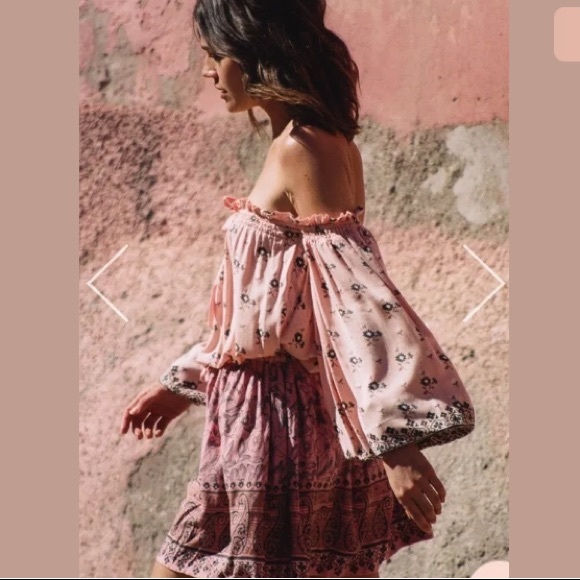 Spell & The Gypsy Lionheart Off Shoulder Dress - Picture 2 of 6